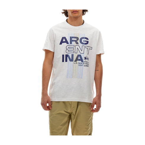 La Martina T-shirt T-shirt Uomo stampa Argentina S P25 - LA MARTINAMAR306JS259 - 00001 - S - Francavilla Moda